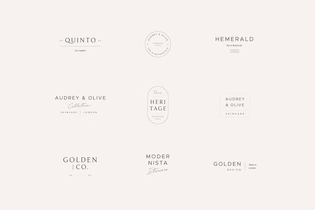 Audrey Premade Logos