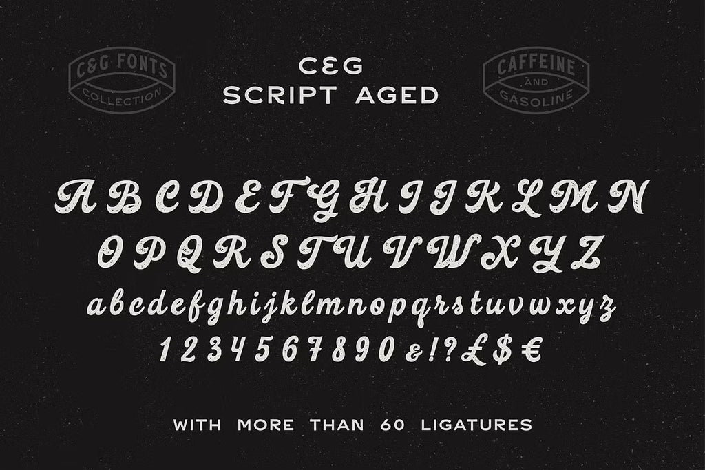 Caffeine & Gasoline Fonts + Extras