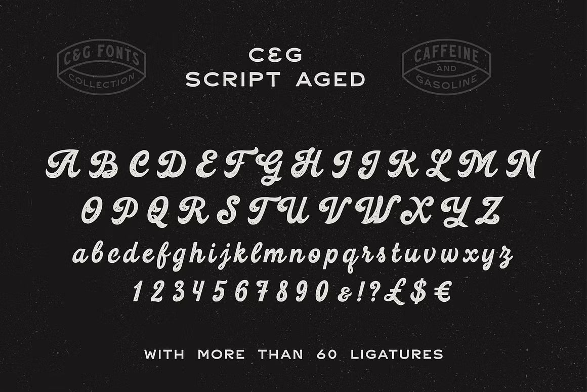 Caffeine & Gasoline Fonts + Extras