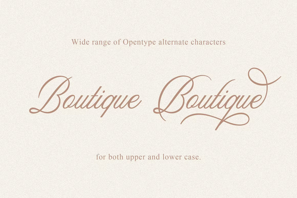 Aesthetics Romantic Script