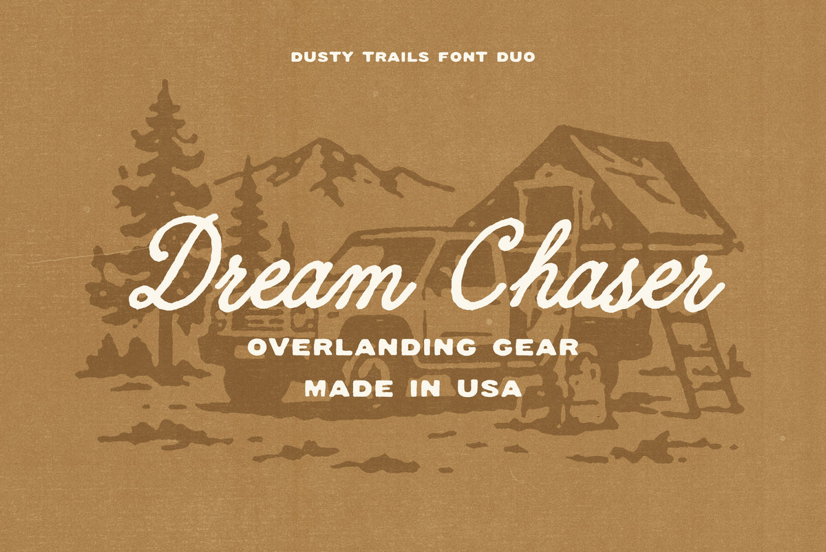 Dustry Trails Font Duo