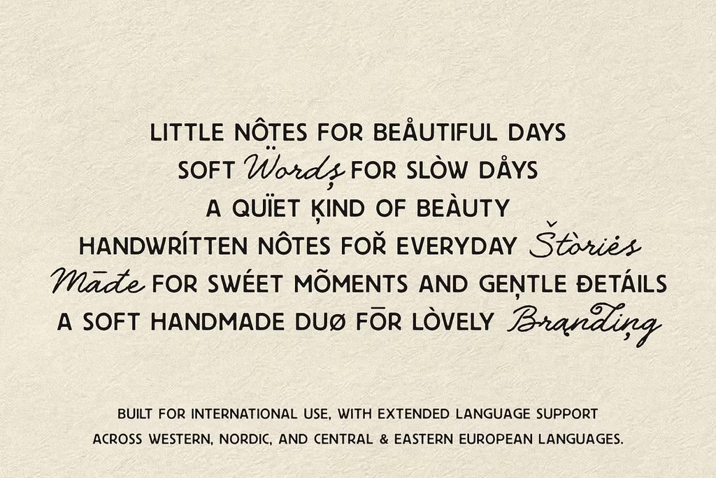The Daily Notes - Script and Sans