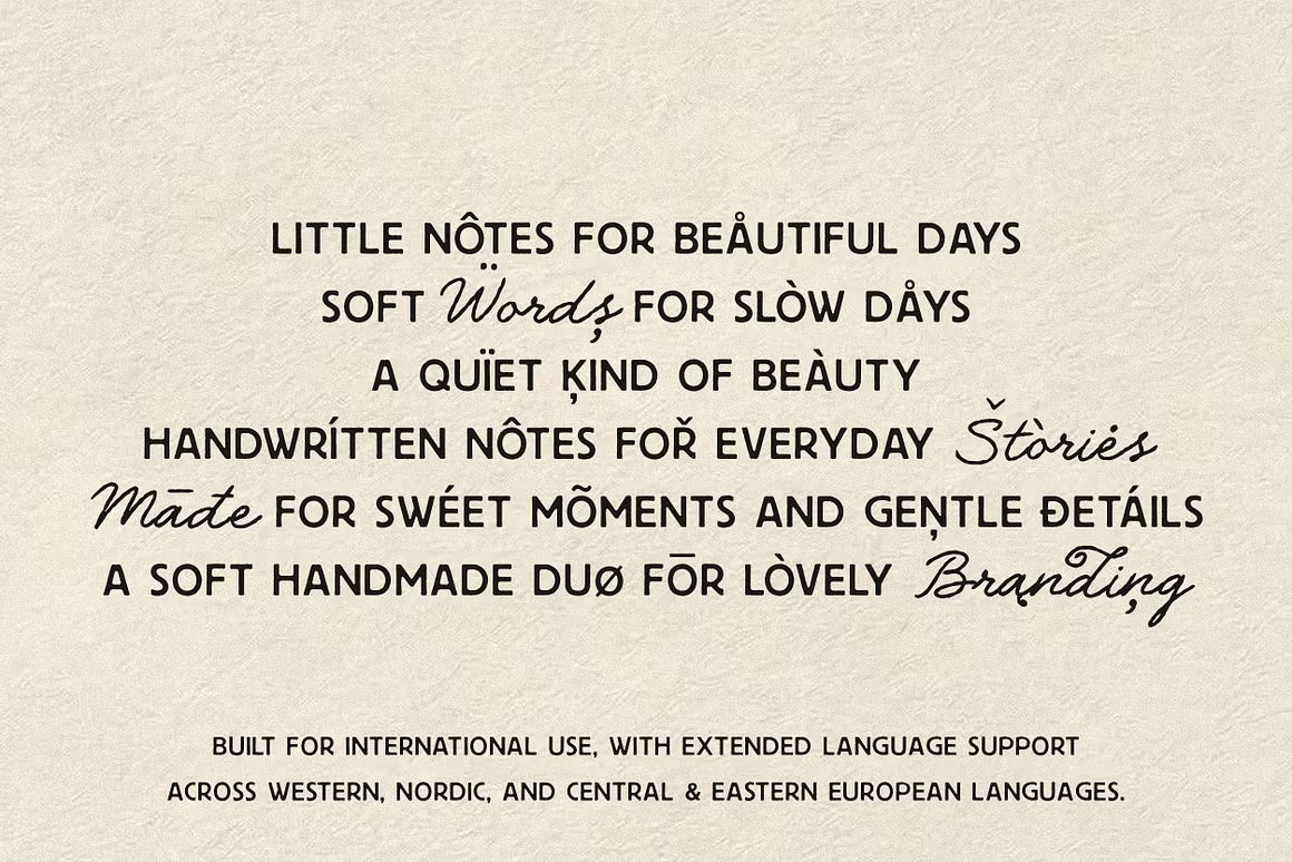 The Daily Notes - Script and Sans