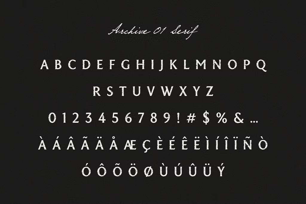 Archive 01 - Editorial Font Duo