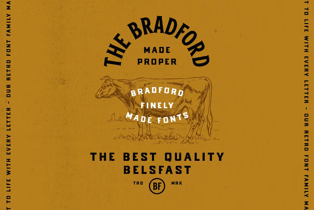 Apparel Designs Bundle | Retro Fonts, Logos & Illustrations