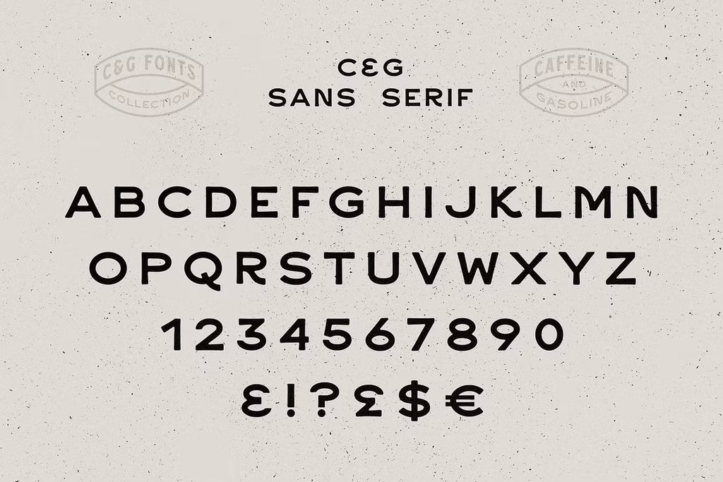Caffeine & Gasoline Fonts + Extras