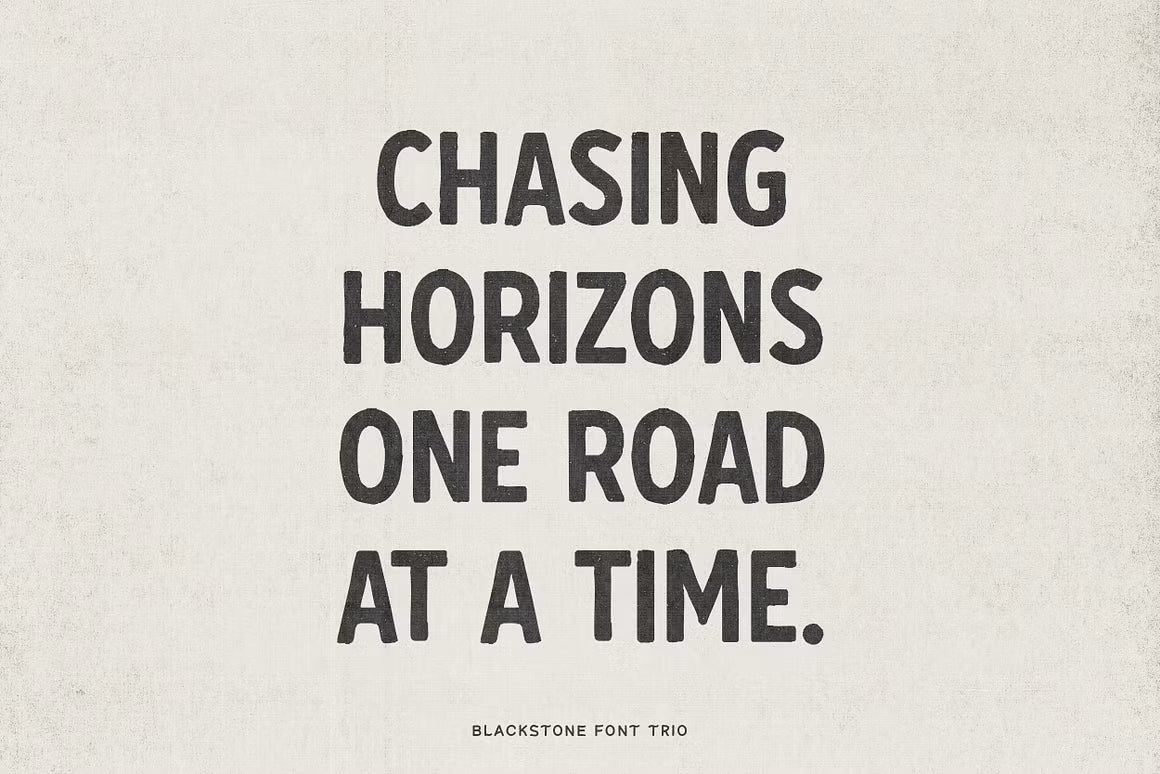 Blackstone – Handmade Font Trio