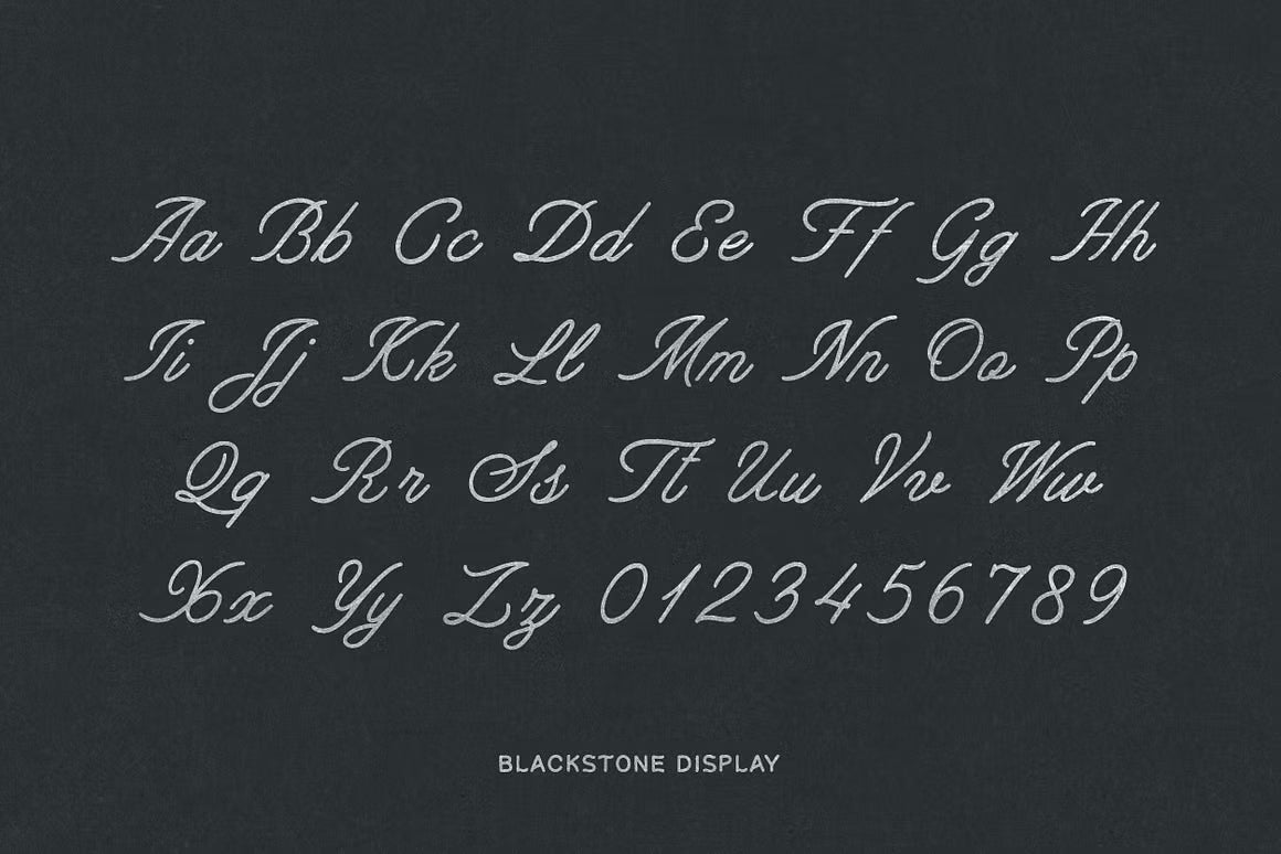 Blackstone – Handmade Font Trio