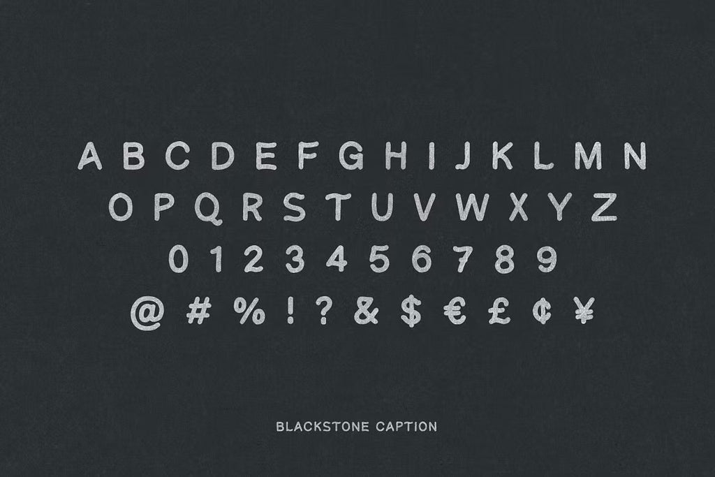 Blackstone – Handmade Font Trio