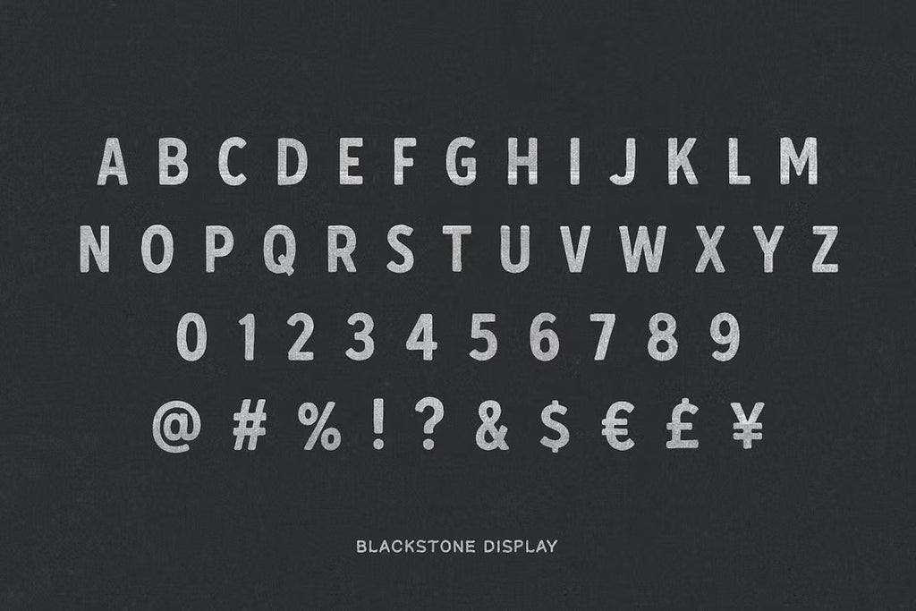 Blackstone – Handmade Font Trio