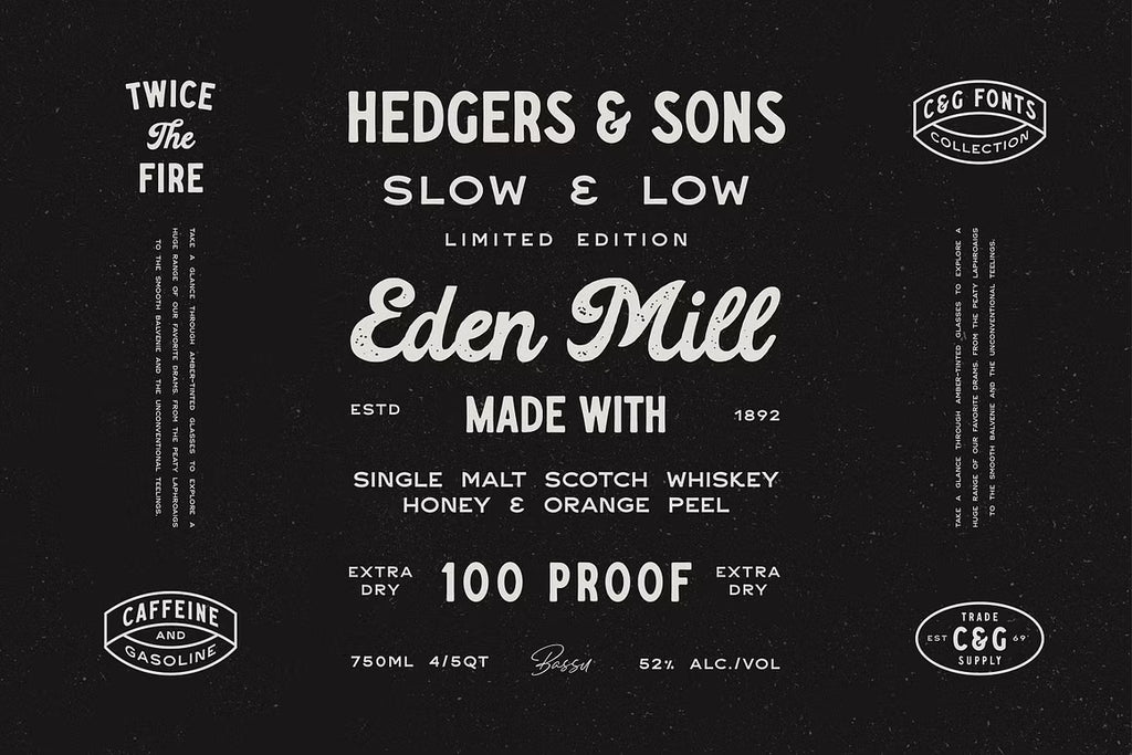 Caffeine & Gasoline Fonts + Extras