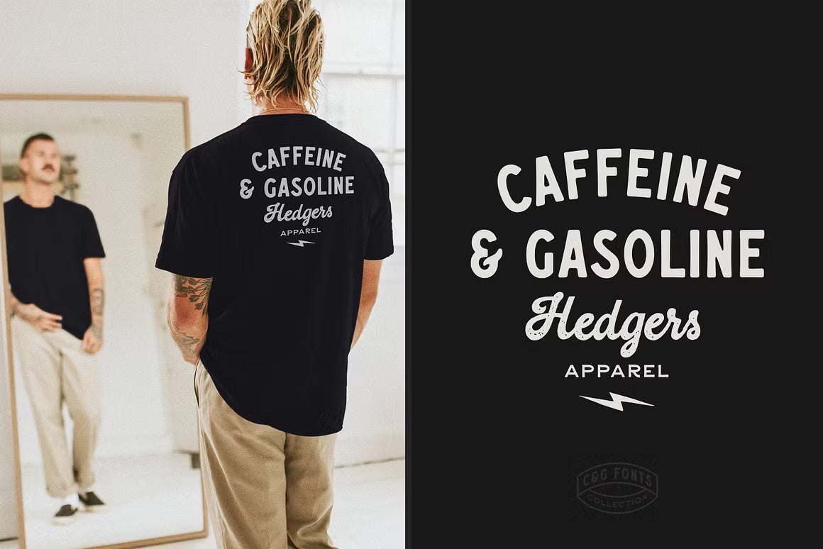 Caffeine & Gasoline Fonts + Extras