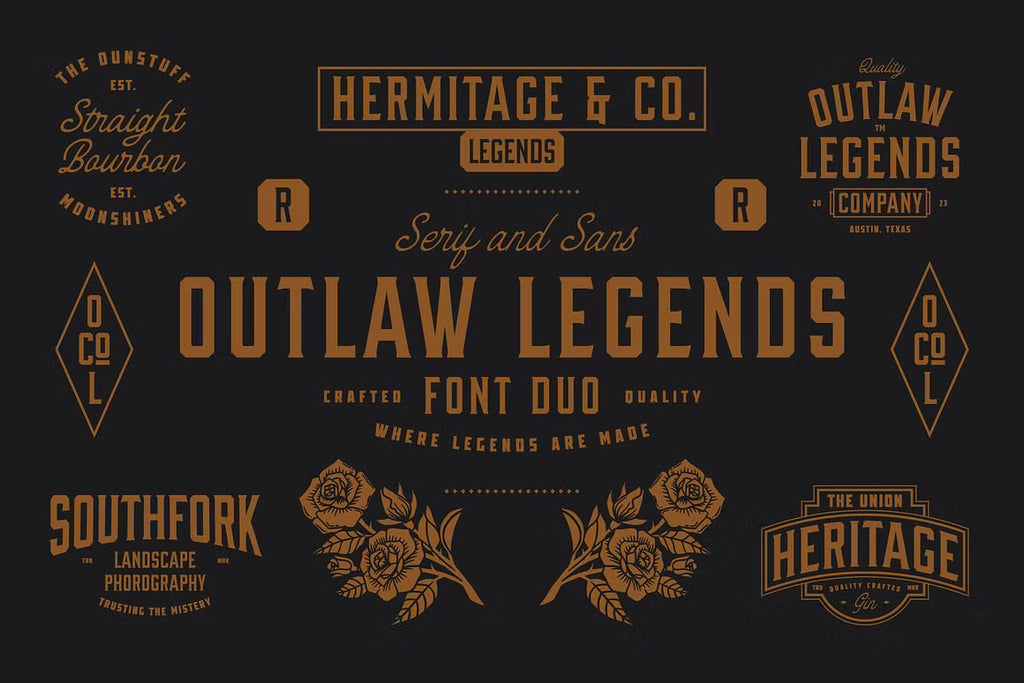 Apparel Designs Bundle | Retro Fonts, Logos & Illustrations